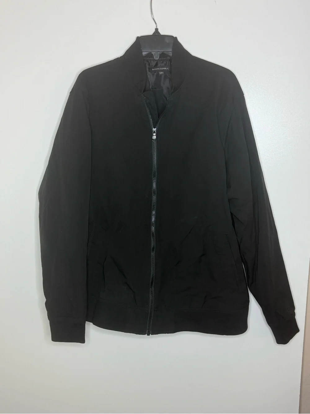 Banana Republic Men's Black Bomber Jacket